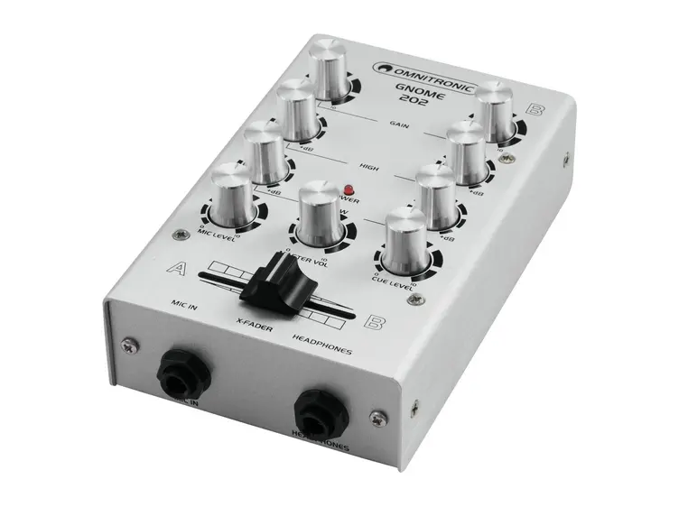 OMNITRONIC GNOME-202 Mini mixer silver 